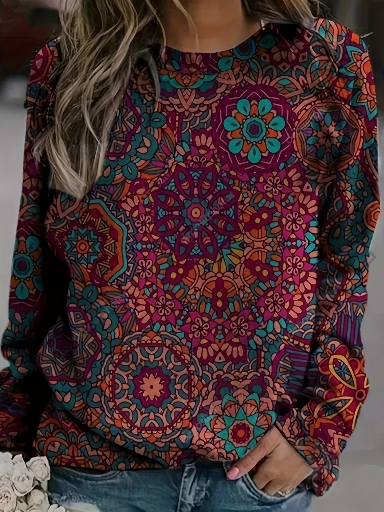 Mandala store print shirt