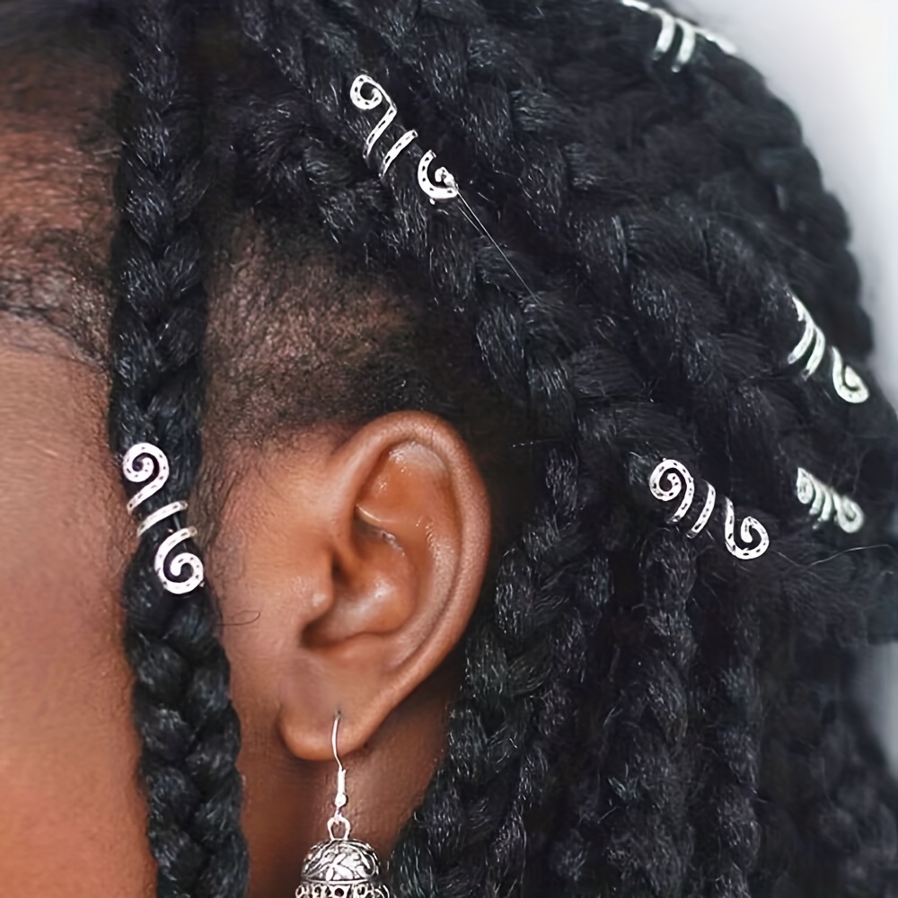 Dreadlock Braid Hair Rings Accessories Diy Hair Accessories - Temu