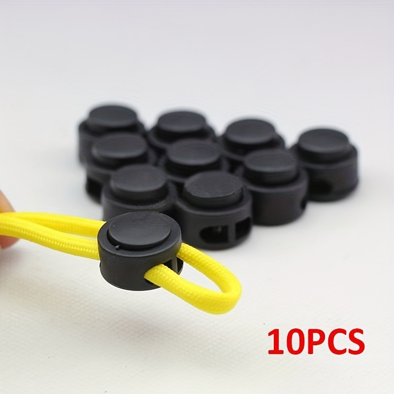 50Pcs Double Hole Cord Locks End Spring Stop Toggle Stopper for Drawstrings  USA