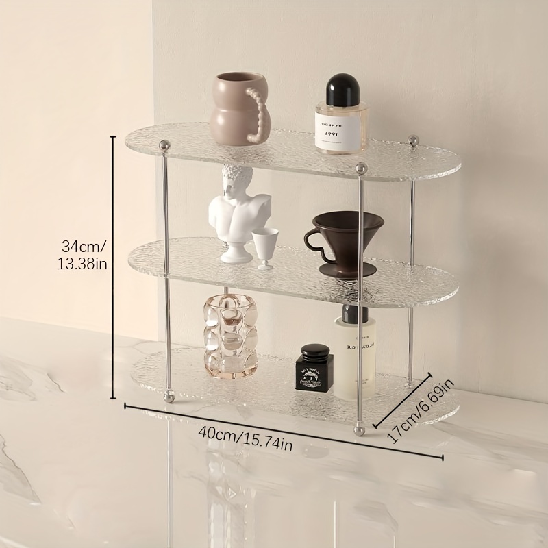 Cup Mug Storage Shelves Acrylic Dust Proof Box Tea Room Table Organizer