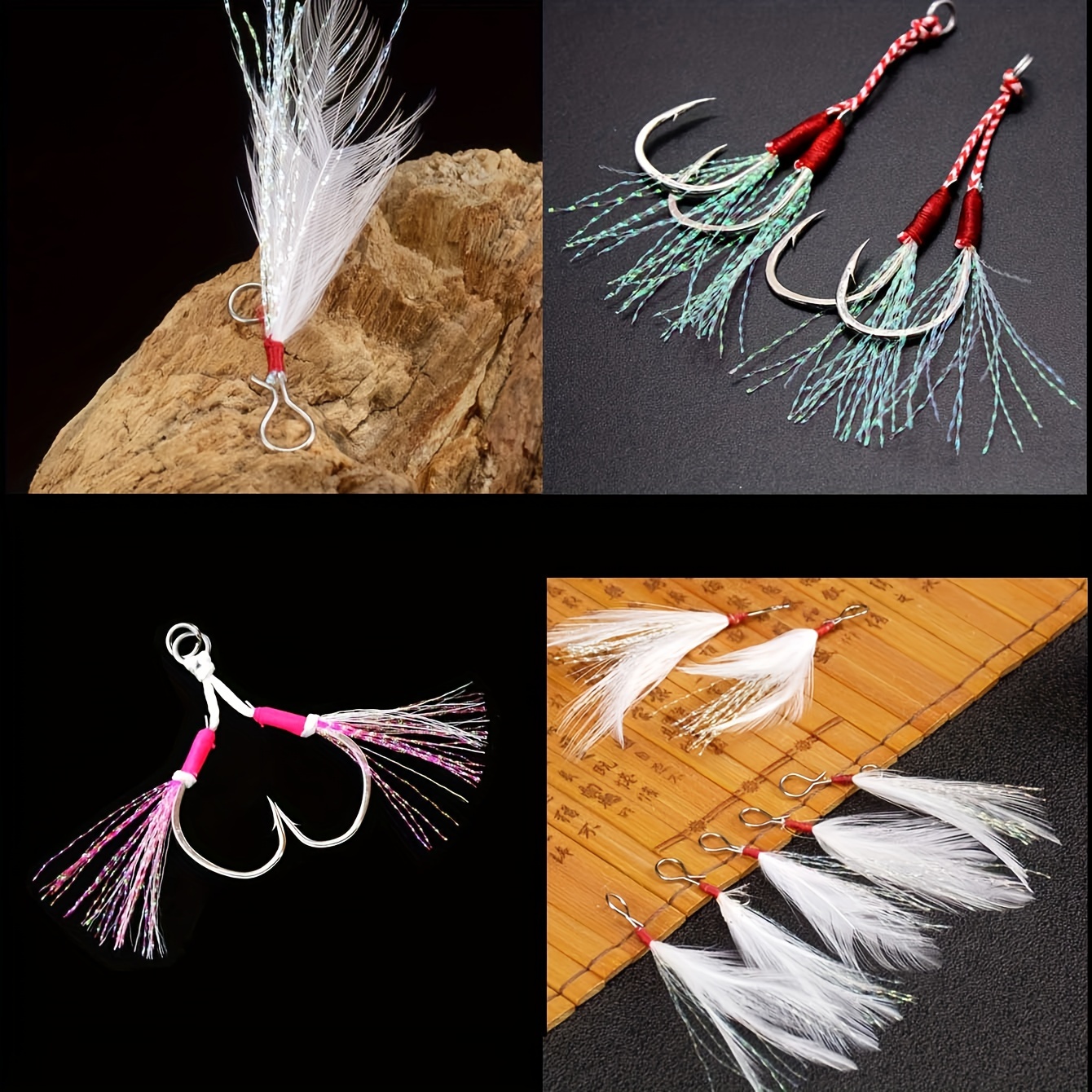Bag Diy Fishing Lures Material Fly Tying Flash Tinsel Jigs - Temu