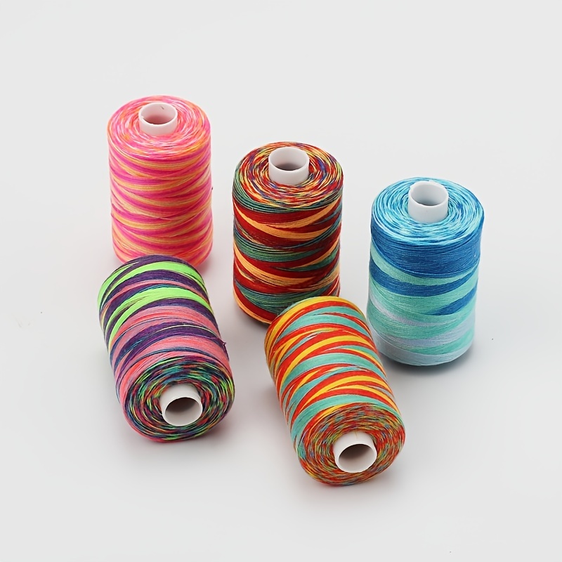 Sewing Thread Cotton Black Thread Mixed Cotton Thread Kit 1000 Yards Per  Spools