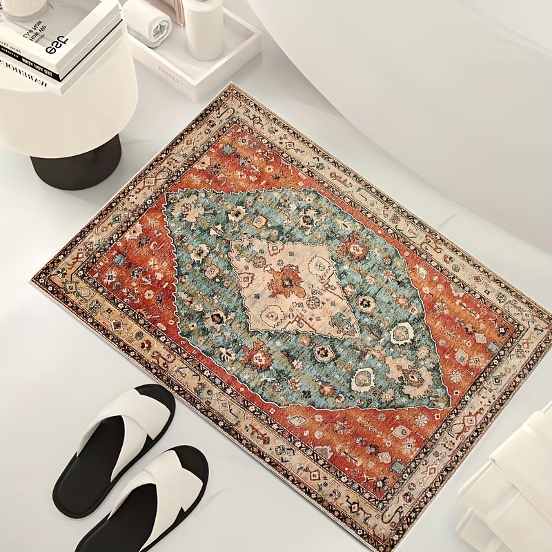 Pebble Bathroom Rug 3d Pebble Foot Mat Velvet Memory - Temu