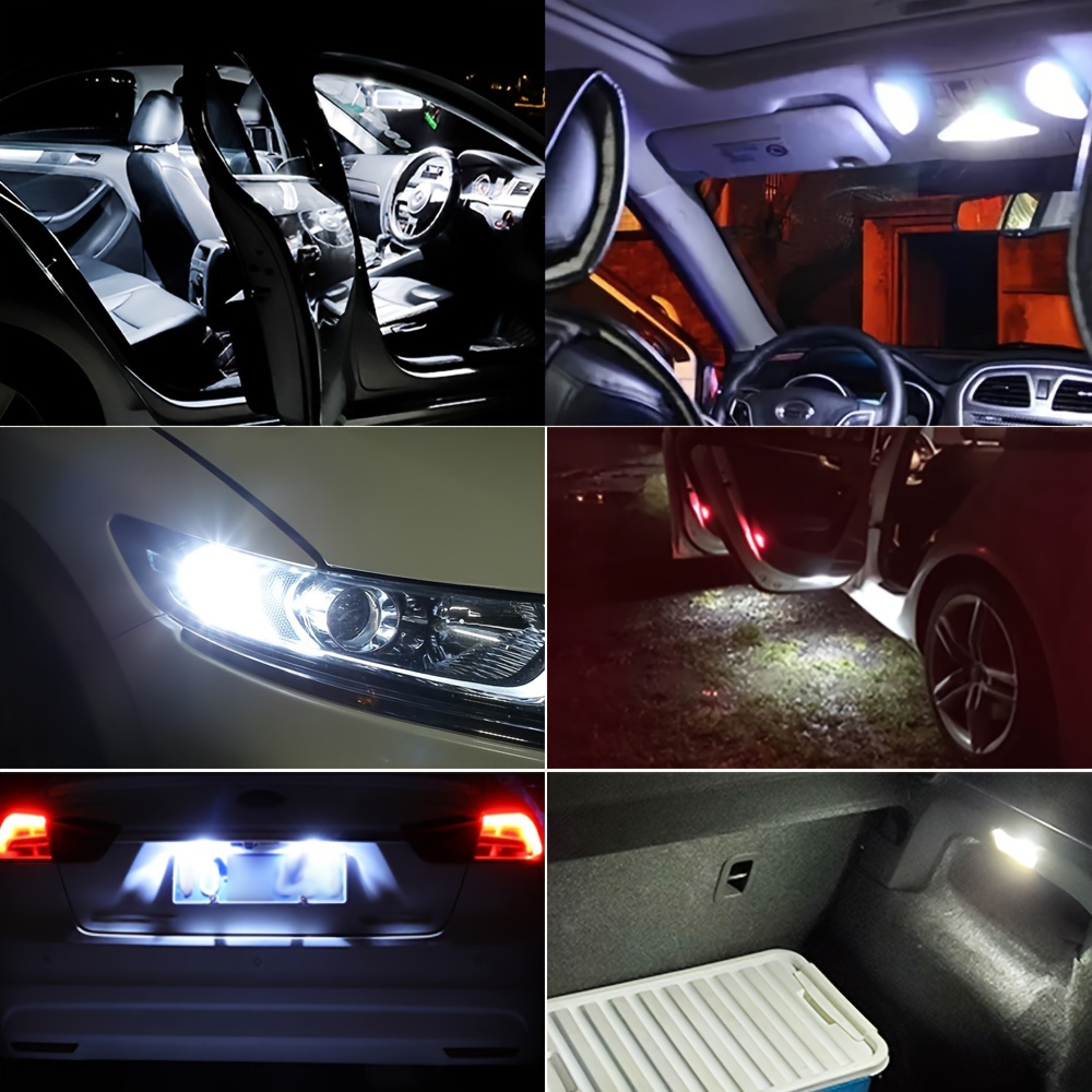 10 Pieza Bombilla Luz Interior Coche W5w T10 Led 5730 8smd - Temu