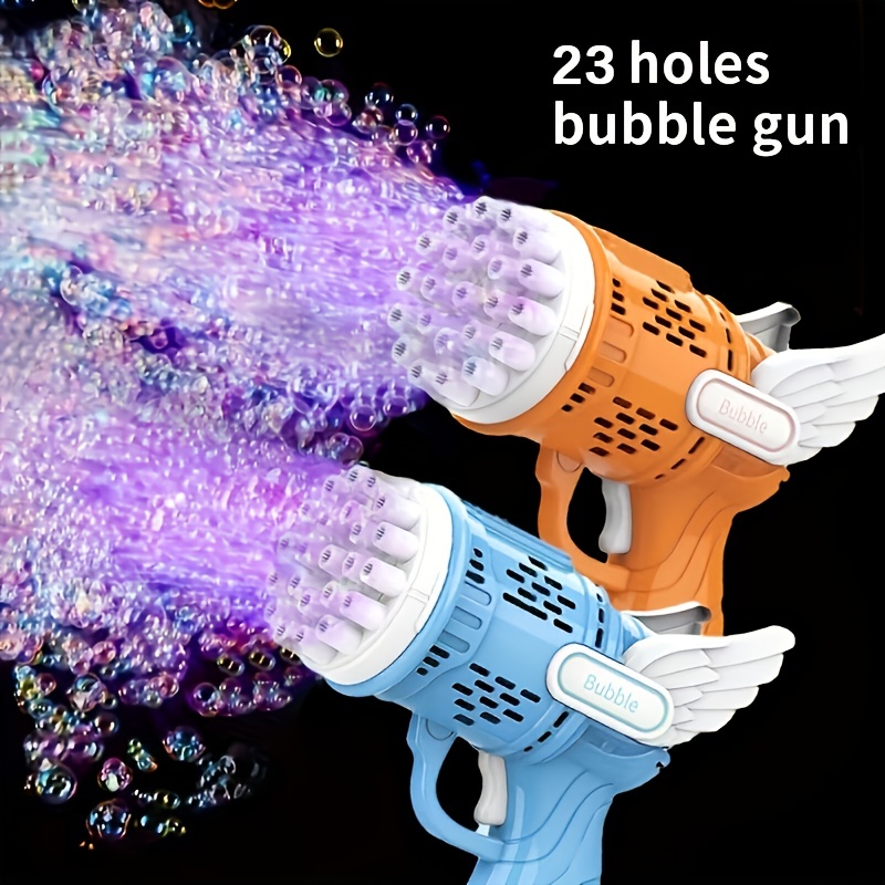 Electric Bubble Gun Machine - Kids Portable Outdoor Party Toy With