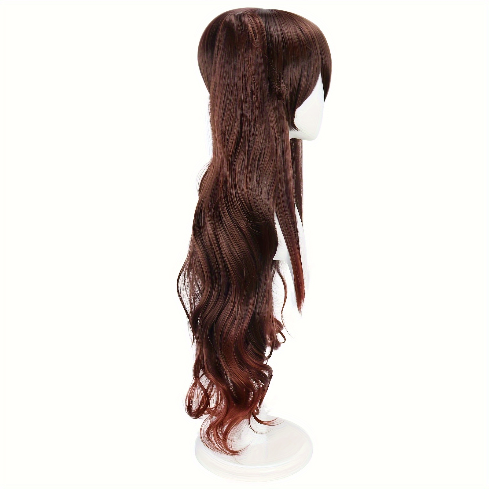 Brown wig hotsell with pigtails