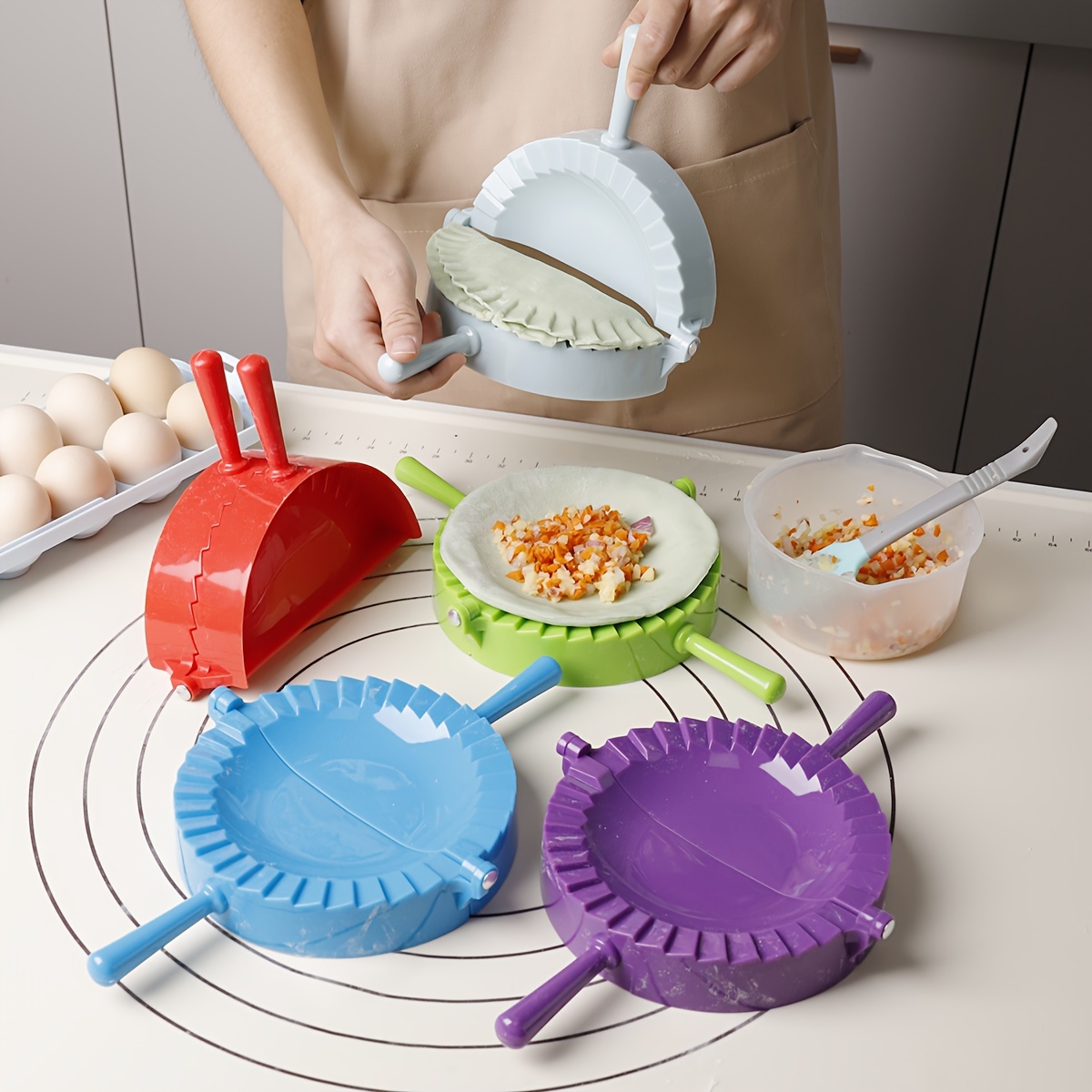 Maquina para Hacer Empanadillas 2 en 1 Fabricante Manual de Moldes para  Envoltorios de Albóndigas Multifunción Aparato de Cocina para Hacer  Albóndigas para la Cocina Casera : : Hogar y cocina