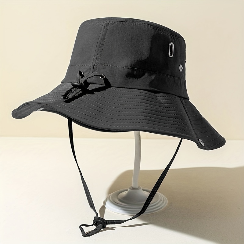 unisex Sunshade Bucket Hat Wide Brim UV Protection Sun Hat, Bucket Hats Outdoor Hiking Fishing Boonie Hats for Women & Men,Temu