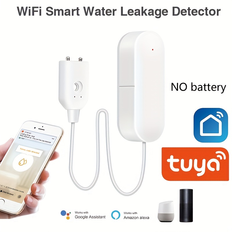 Detector de Gas Wi-Fi, Alarma con carga por USB, Fugas De Gas Combustible  Butano/Metano/Propano, Control por App Smart Life.