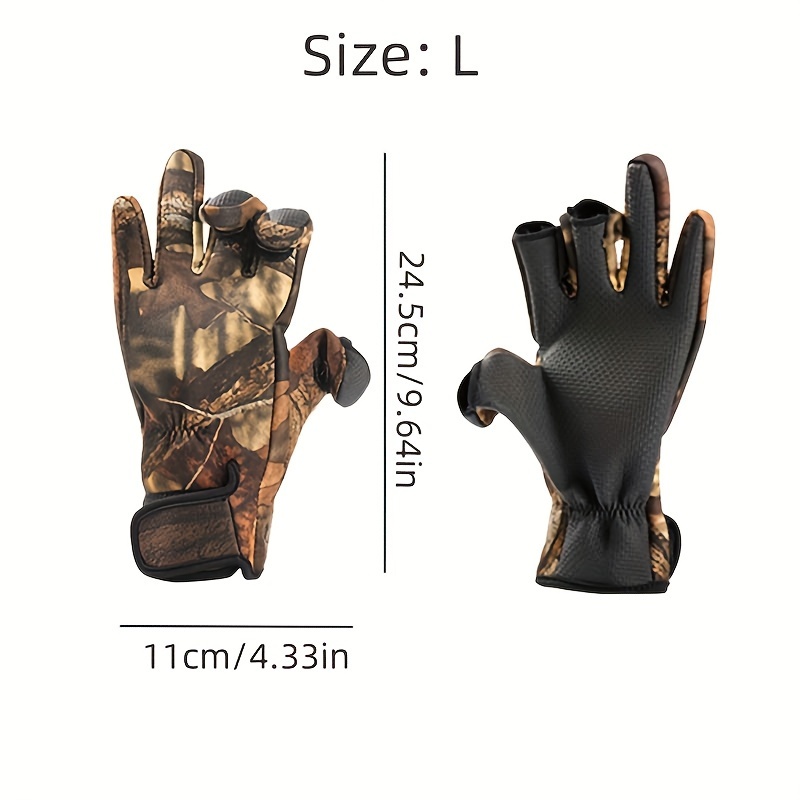 Three finger Flip Design Fishing Gloves Anti slip Wear - Temu