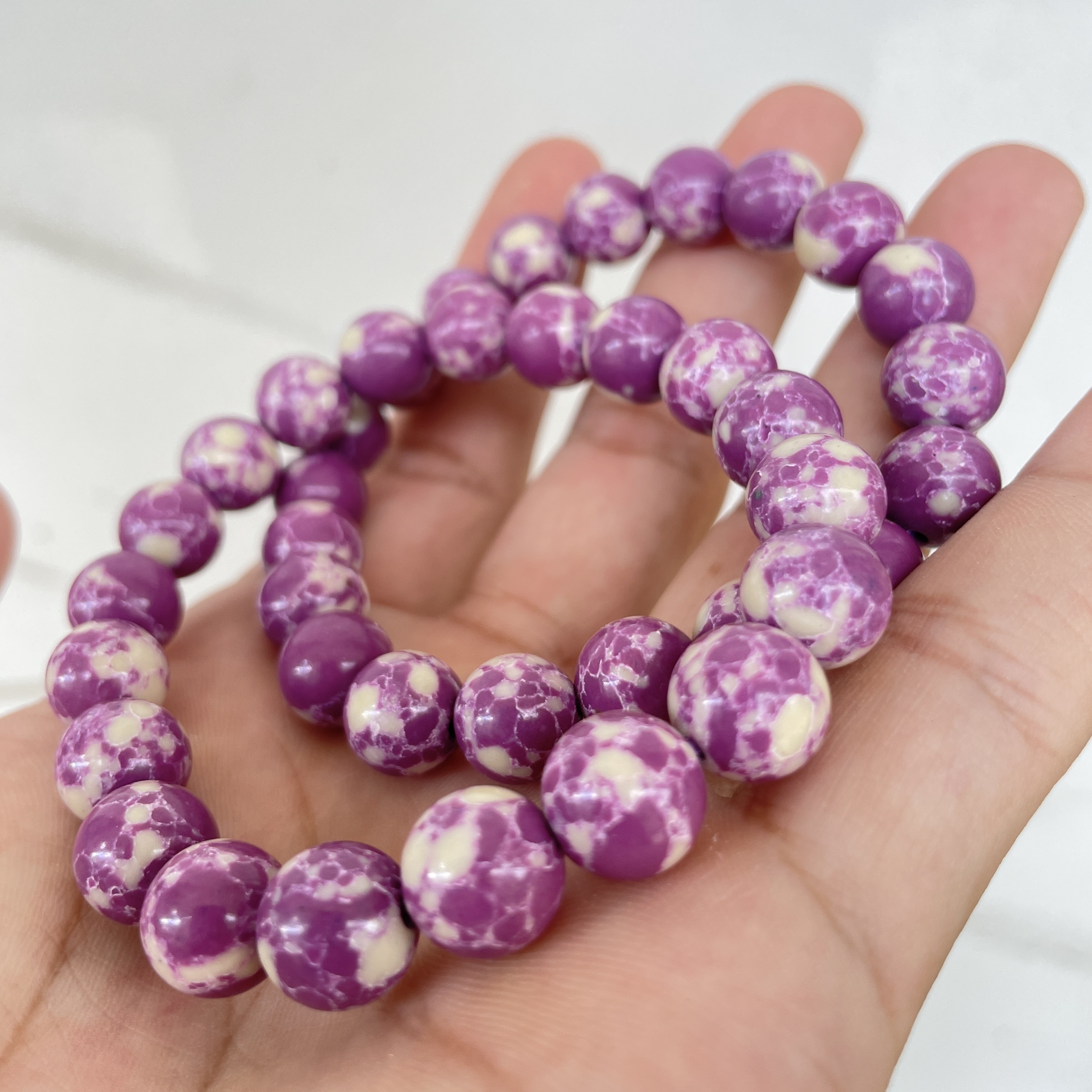 Purple on sale turquoise beads