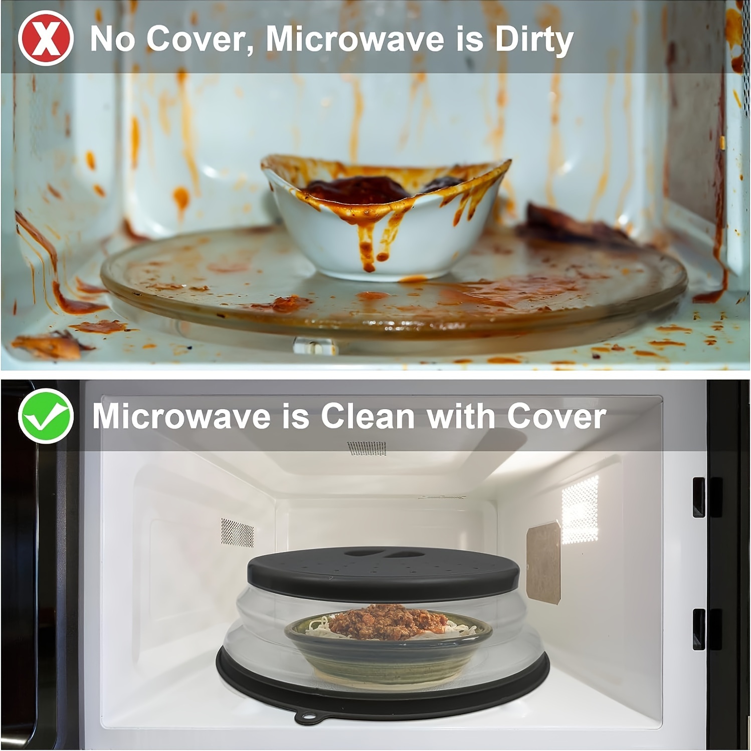 Microwave Splatter Cover Microwave Cover Reusable Microwave - Temu