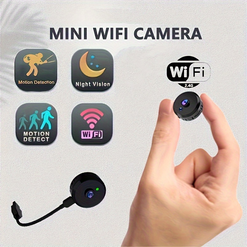 5G Avec carte 32G-Babyphone vidéo sans fil 1080P, Mini caméra de  Surveillance IP WiFi 5G, double bande, vidé