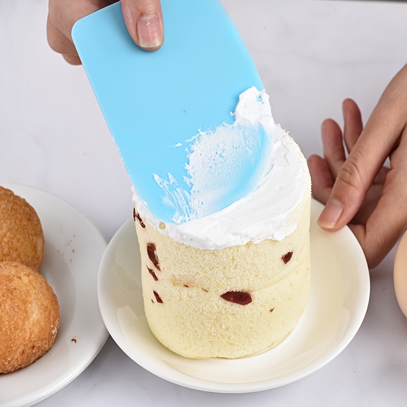 Cake Scraper White Plastic Cake Smoother Dough Scraper Bowl - Temu