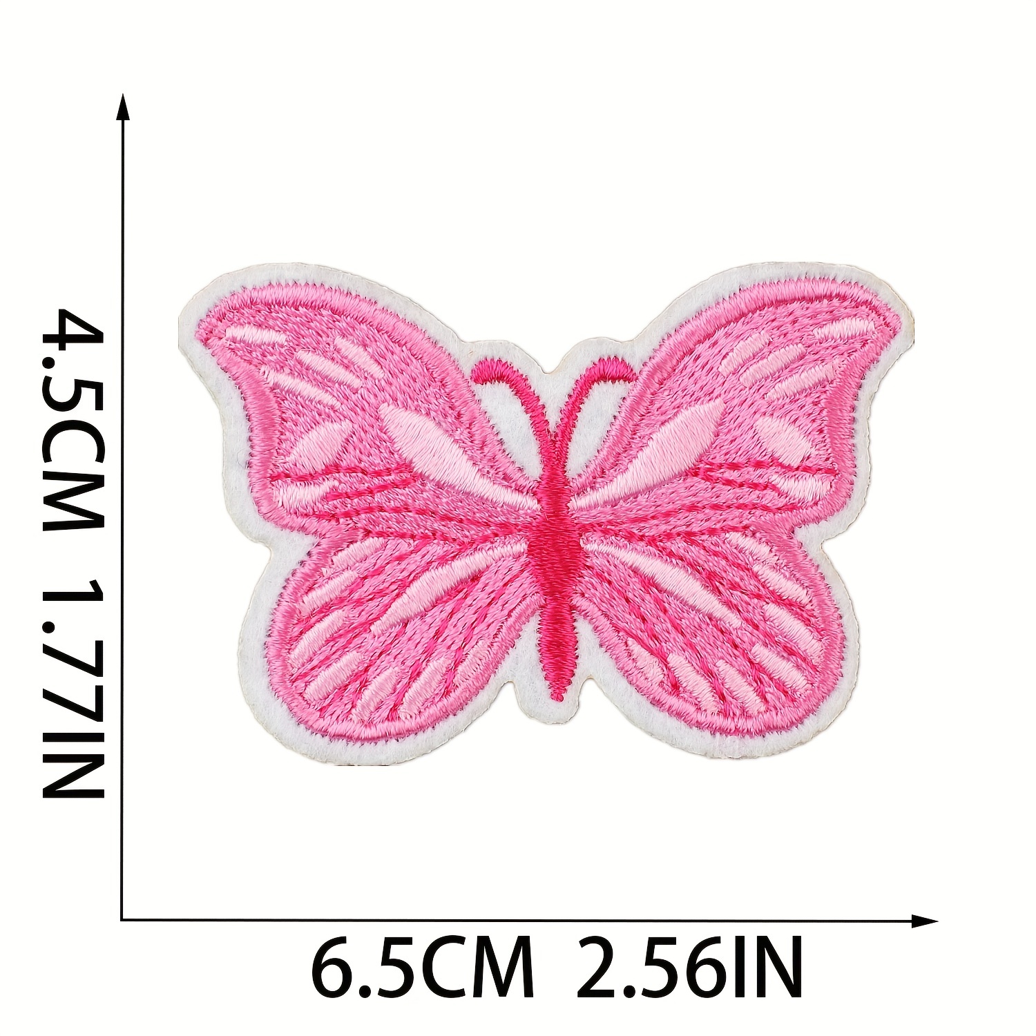 Punk Butterfly Embroidered Patches Embroidered Patches For - Temu