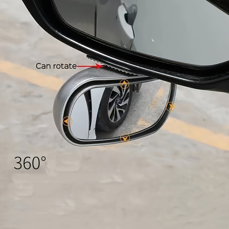 2pcs Cartoon Blind Spot Mirror, 360-Grad-Auto-Rückspiegel, kleiner