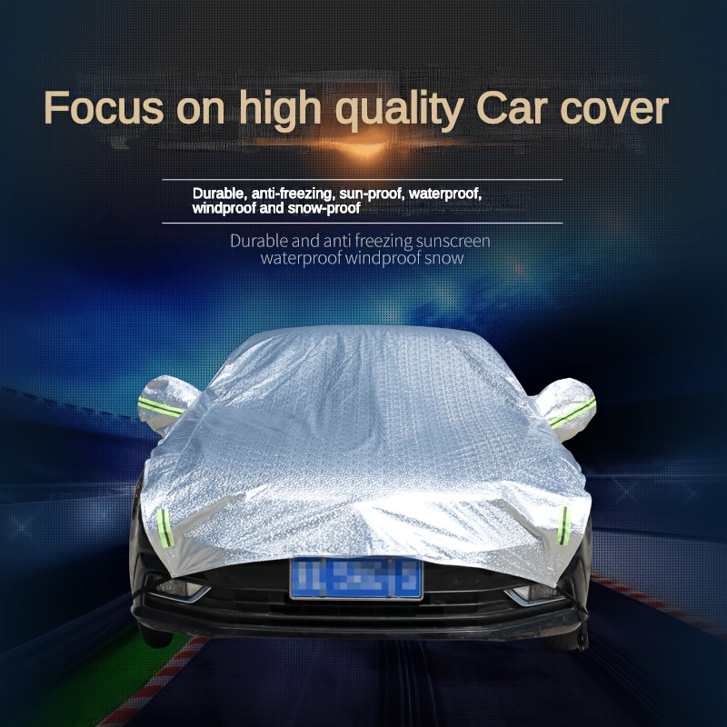 Cawanerl Car Cover Auto Sun Anti UV Snow Rain Resistant Cover For