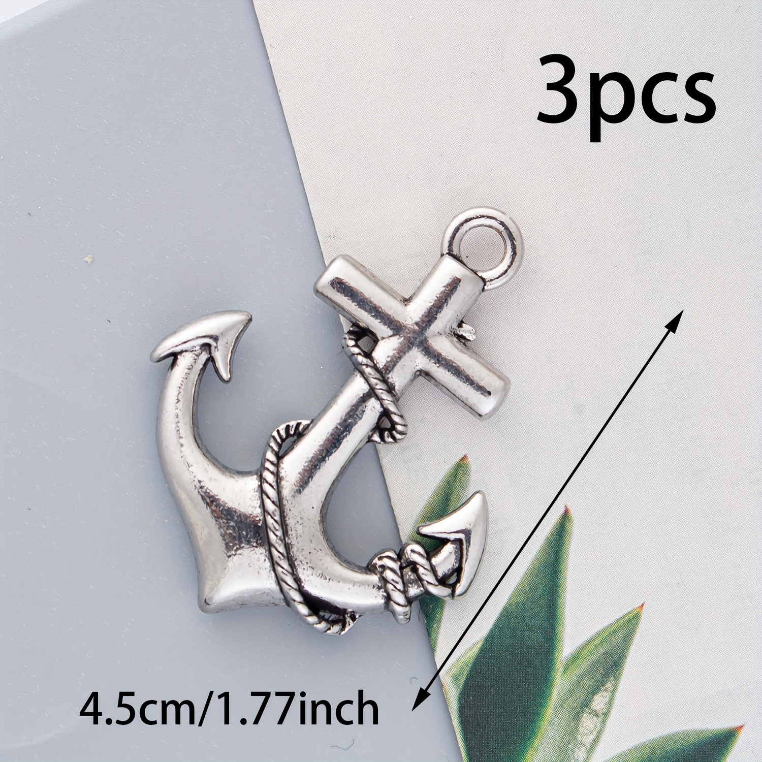 Vintage Boat Anchor Charms Necklace Jewelry Making Findings - Temu