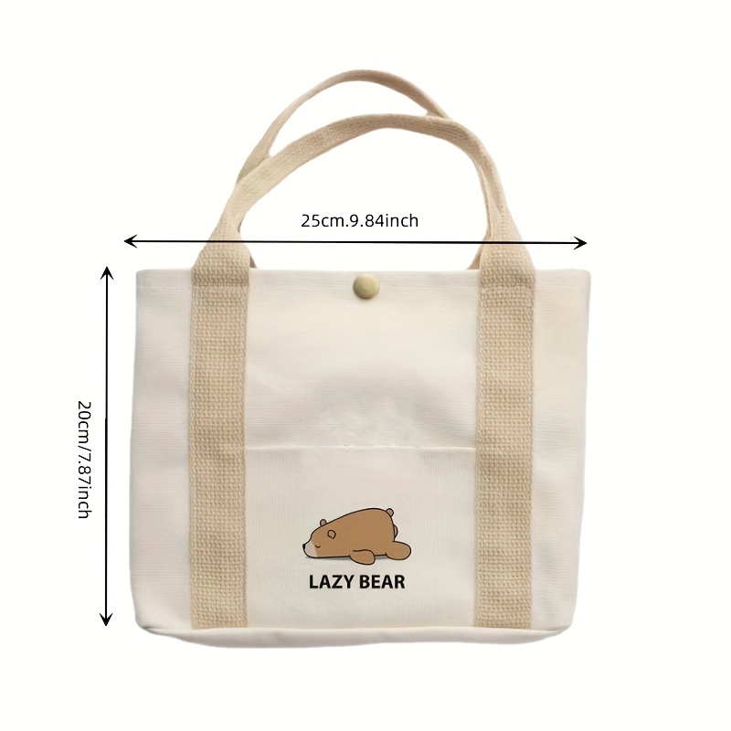 We Bare Bears Lazy Tote Shopping Bag Miniso