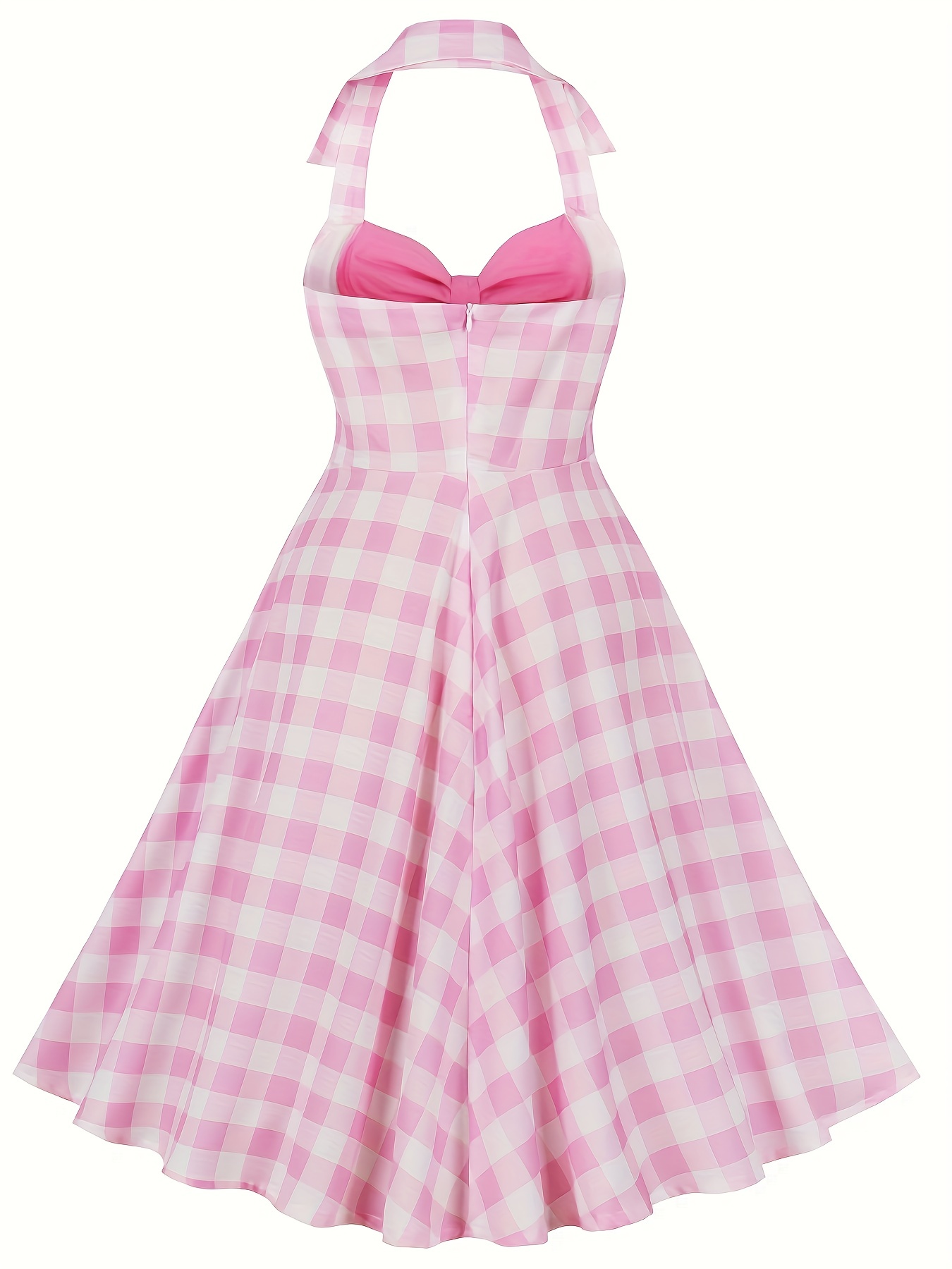 Checkered 2024 prom dress