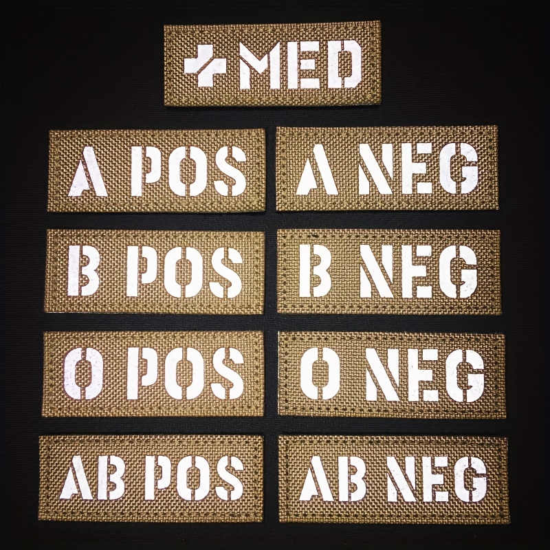 AB Negative Blood Type MultiCam (OCP) Patch