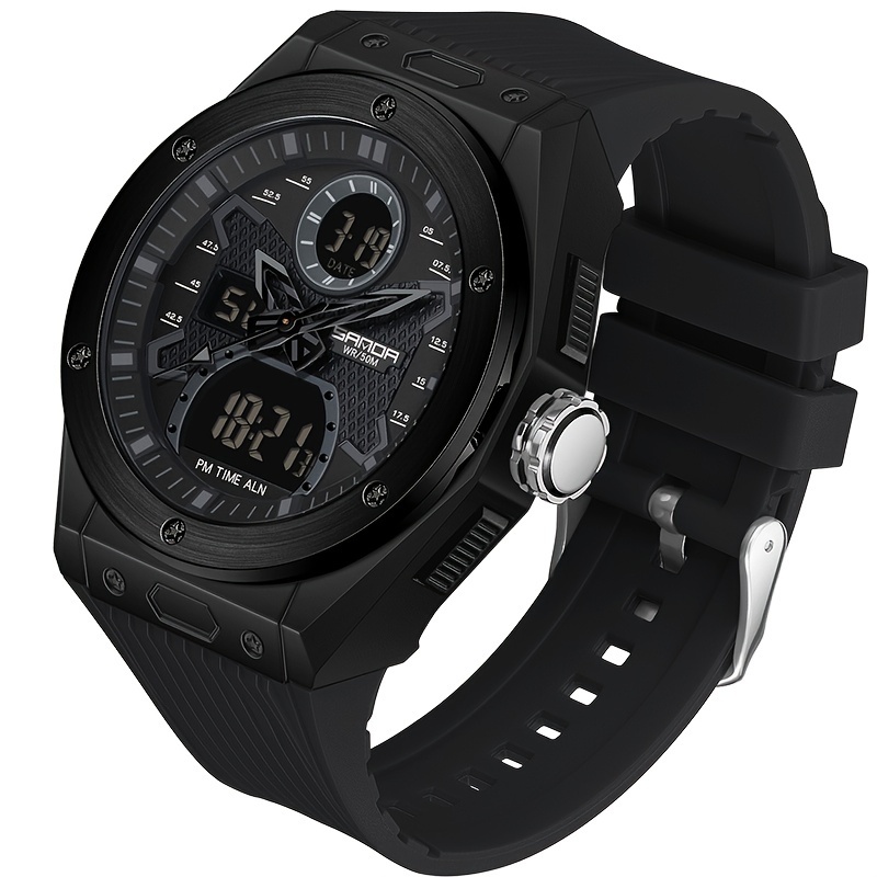 Relojes digitales para hombre, reloj de pulsera electrónico LED de lujo  para hombre, reloj deportivo militar impermeable para hombre, relojes con