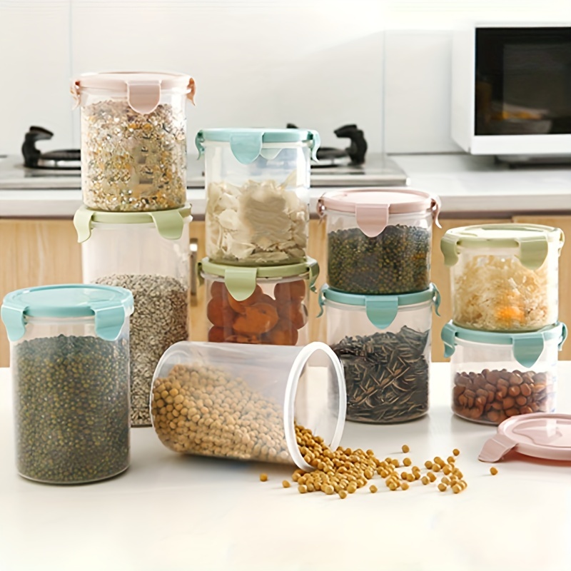Airtight Sealed Cereal Food Jar Storage Containers Set with Lids