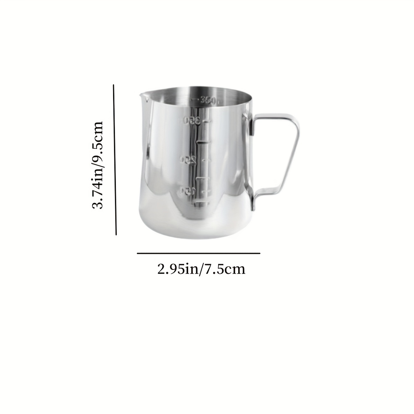 Stainless Steel Coffee Cup With Pointed Mouth For Professional Milk  Frothing And Fancy Coffee Brewing - Temu