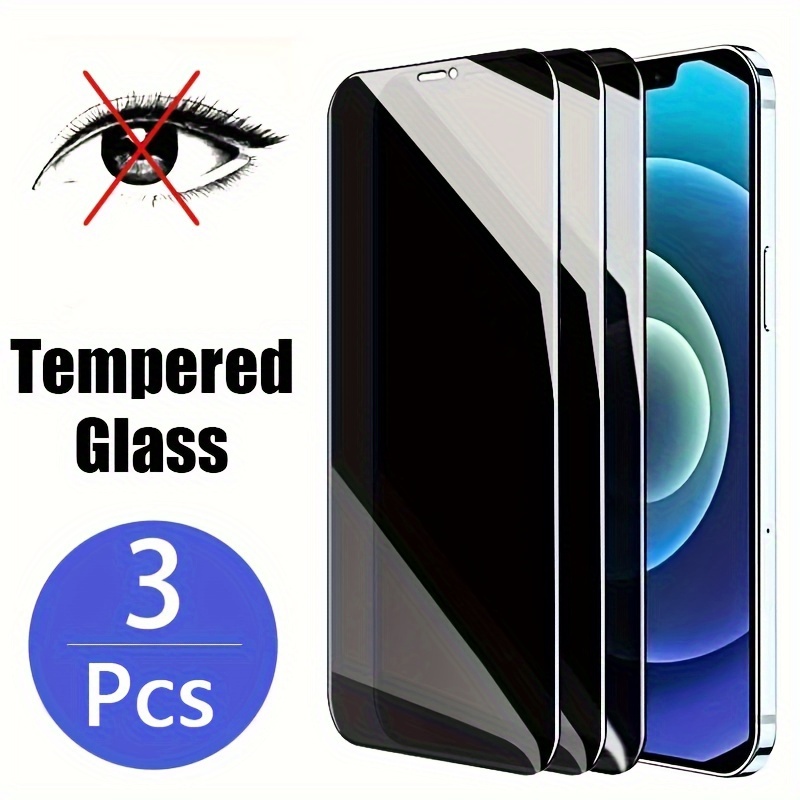 

3pcs Privacy Tempered Glass Screen Protector For Iphone 15 14 13 12 11 Series