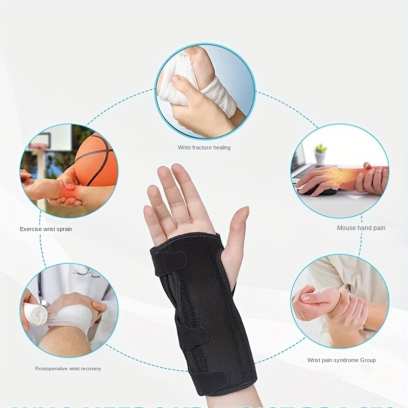 Night Wrist Sleep Support Brace - Breathable Neoprene Night Sleep Splint  Wrist Brace for Help with Carpal Tunnel Fits Left Hands