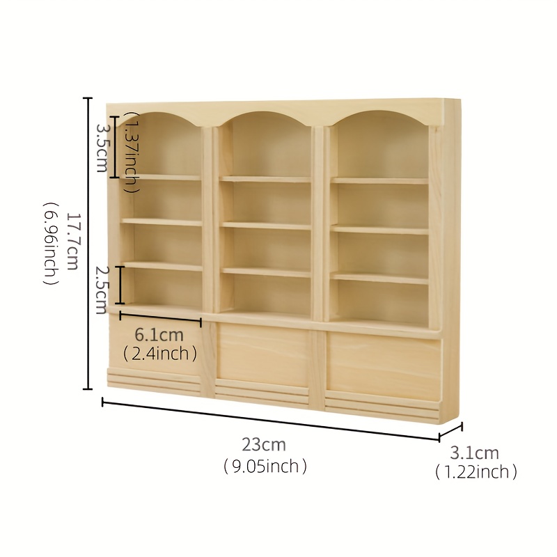 Dollhouse Miniature Triple Cabinet Book Shelf Halloween Temu United Kingdom