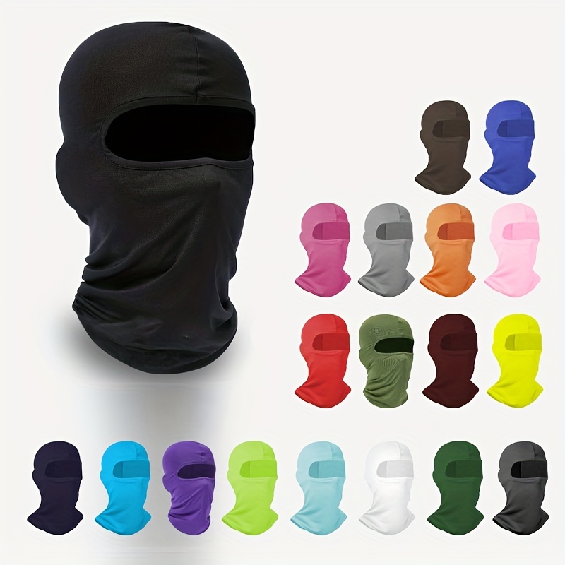 Solid Color Distressed Balaclava Mask Full Face Cover - Temu