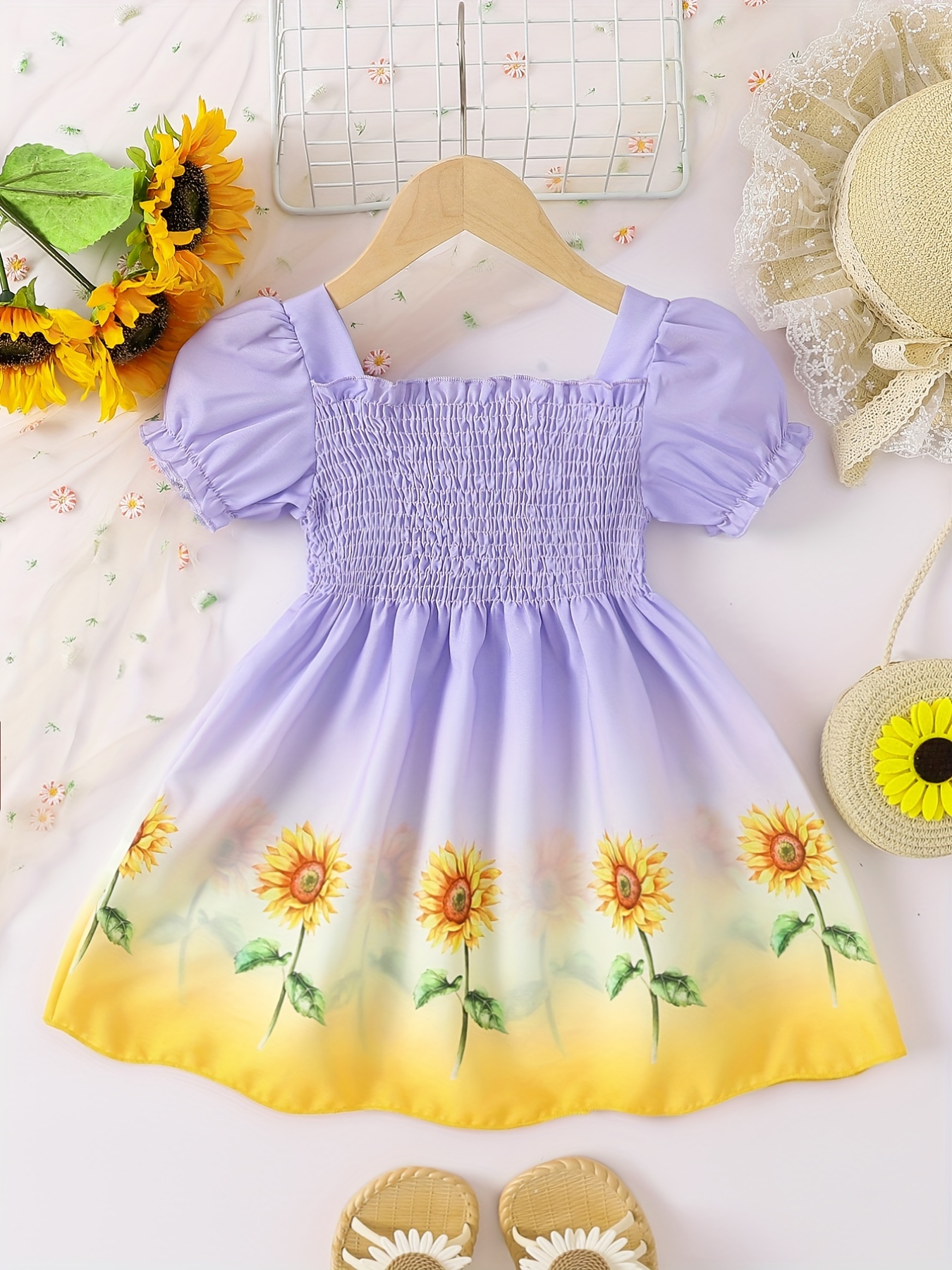 Purple on sale sunflower dress