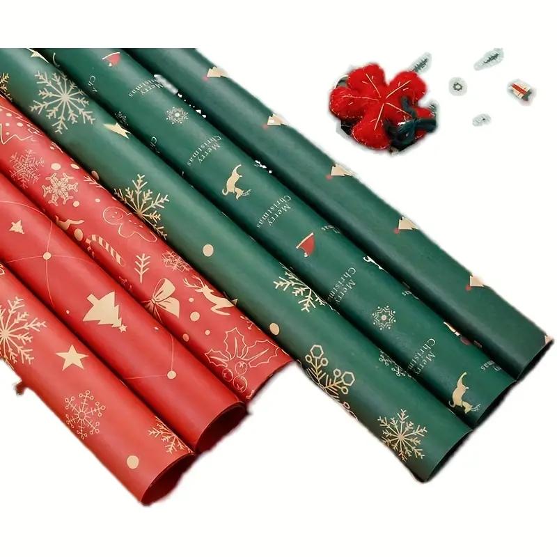 Christmas Wrapping Paper, Gift Paper, Kwanzaa Paper, Gift Material,  Christmas Eve Wrapping Flower Bouquet Wrapping Paper, Wrapping Paper,  Tissue Paper, Flower Bouquet Supplies, Gift Wrapping Paper, Flower Wrapping  Paper - Temu