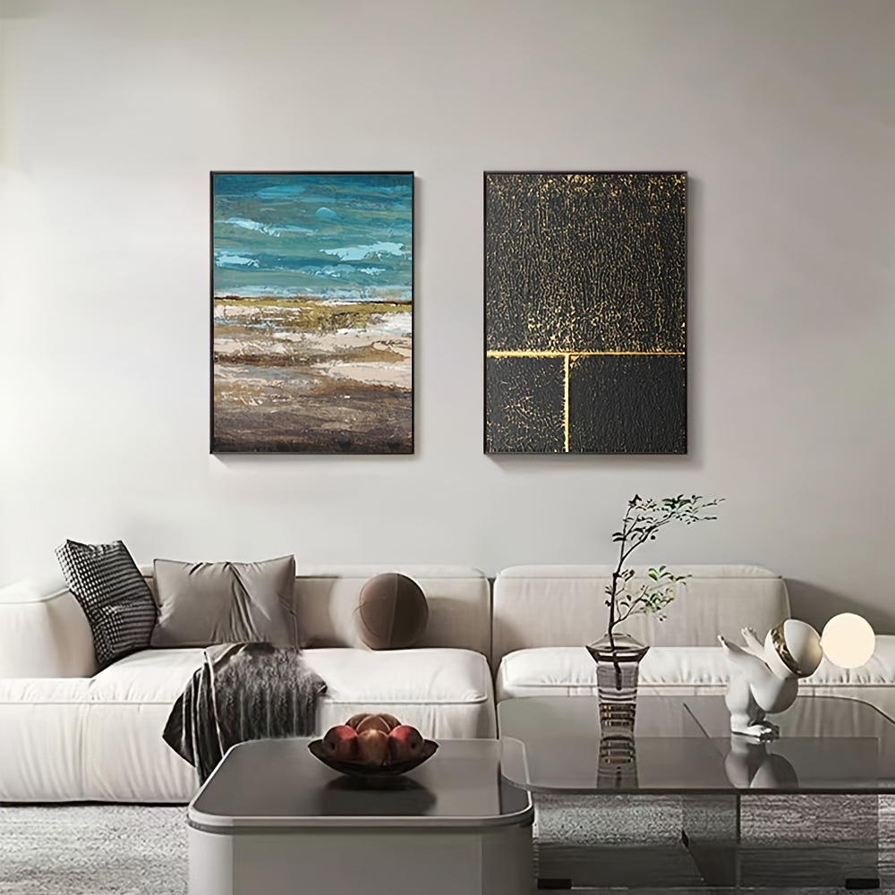 3pcs Modern Abstract Geometric Canvas Wall Art - Luxury Home Decor for HD  Print and Wall Decor