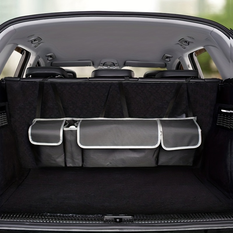 Rangement,Organisateur de coffre de voiture sac de rangement de siège  arrière haute capacité multi usage Oxford tissu siège de #B