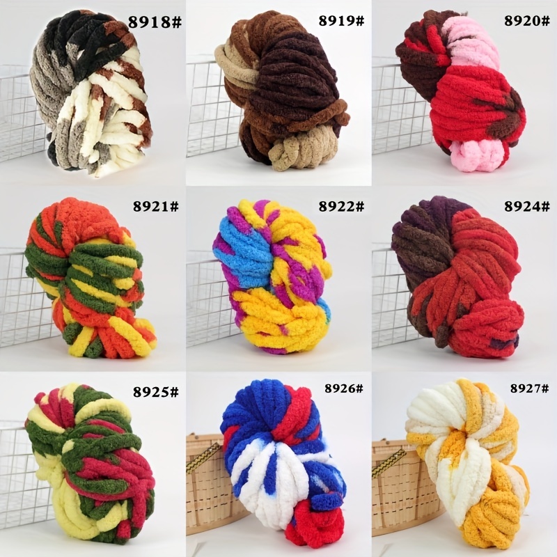 Chenille Chunky Yarn Arm Knitting Thick Bulky Diy Knit - Temu