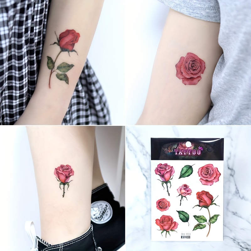 Tattoo rose daisy  Rose tattoos, Daisy tattoo, Rose hand tattoo