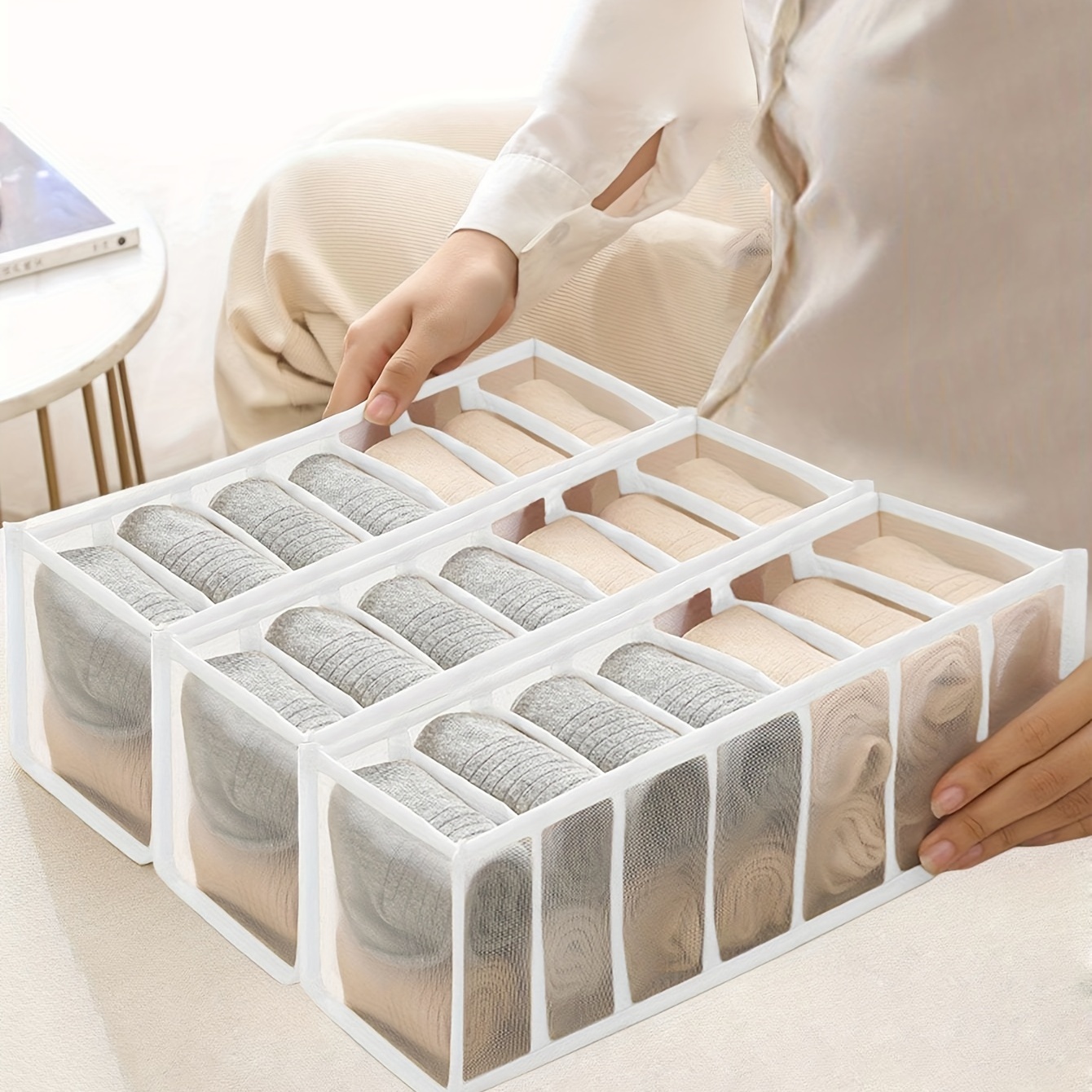 Socks Storage Box Multi compartment Storage Box Household - Temu