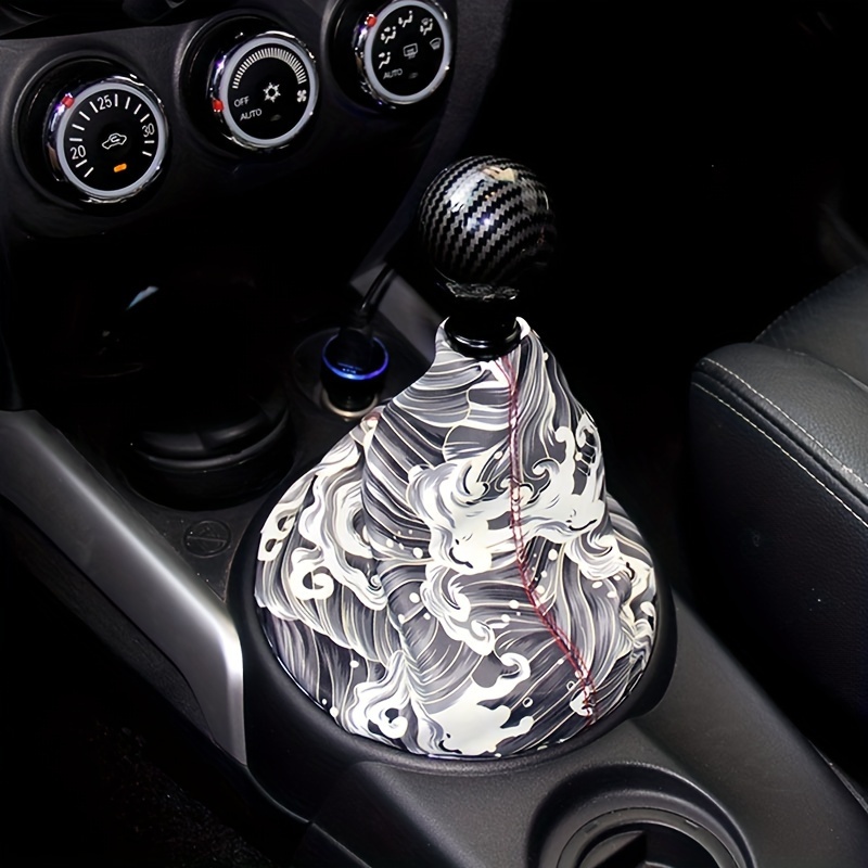 Universal Shift Boot Cover Ocean Waves Pattern Shifter - Temu