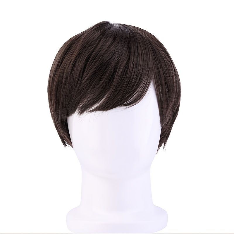 1pc Men's Wig Short Hair Fluffy Face Trim Handsome Hairstyle Fake Headgear  | Shop Now For Limited-time Deals | Temu
