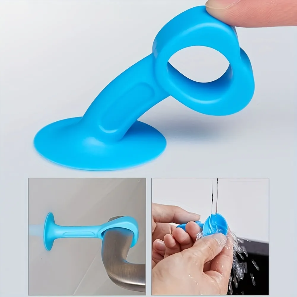 2pcs Silicone Door Stop Keep Your Home Safe Silent With Anti Collision Door Handle Covers Free Shipping For New Users Temu United Arab Emirates pic