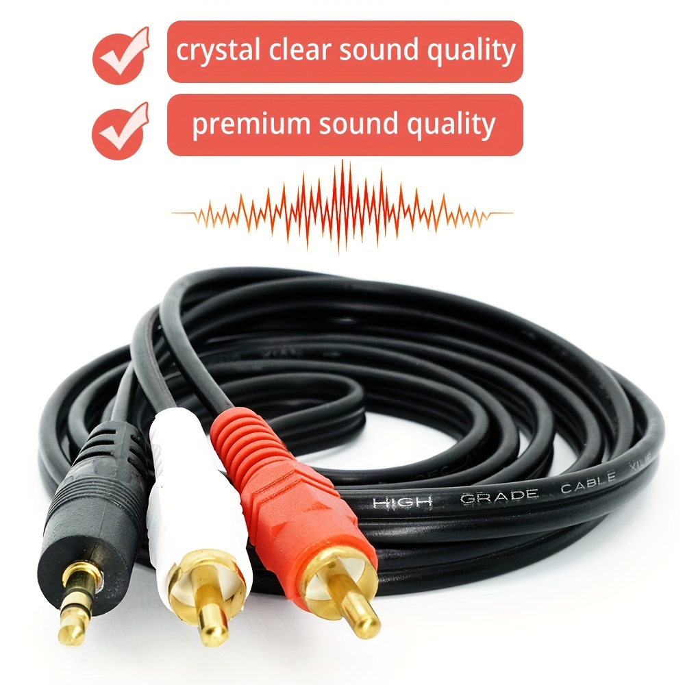 Cable Auxiliar audio 3.5 mm aux 2 metros