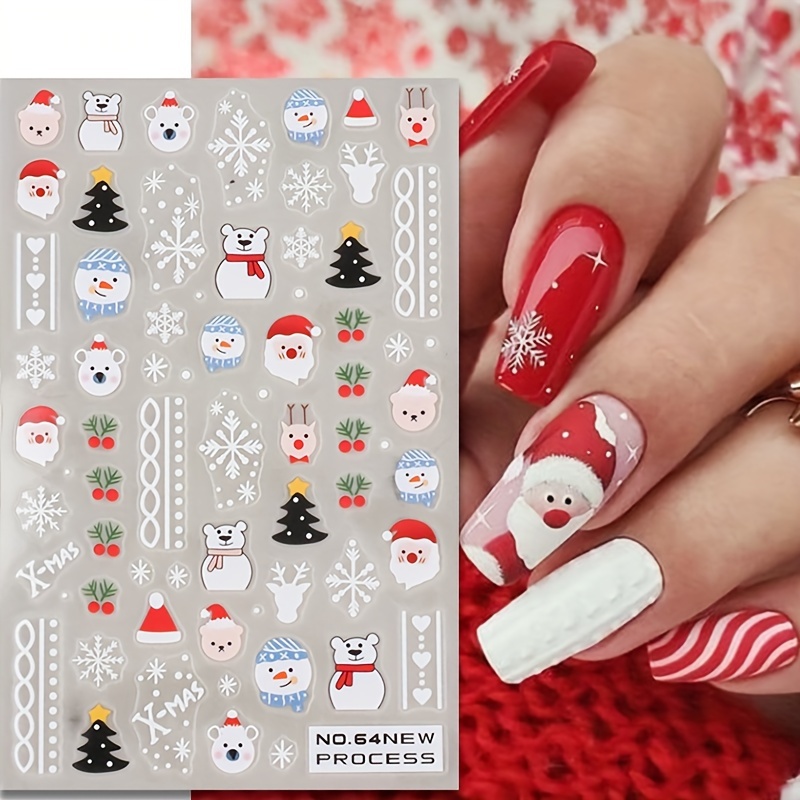 3D Fiocco Di Neve Adesivi Per Nail Art Decalcomanie Per - Temu Italy