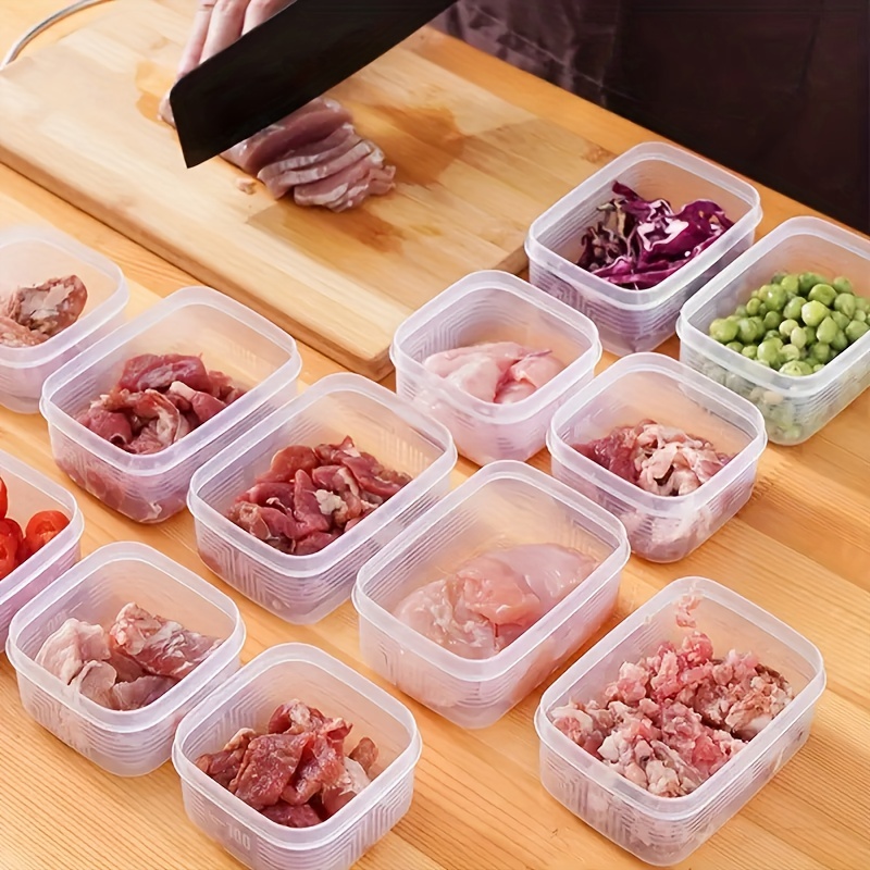 1-20pcs Food Container Freezer Frozen Meat Compartment Box Frozen