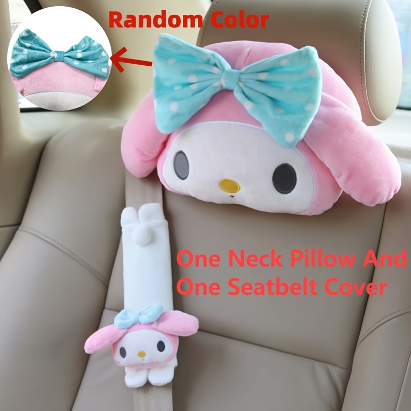 Kirby Plush Car Headrest and Seat Belt Cover - Kuru Store