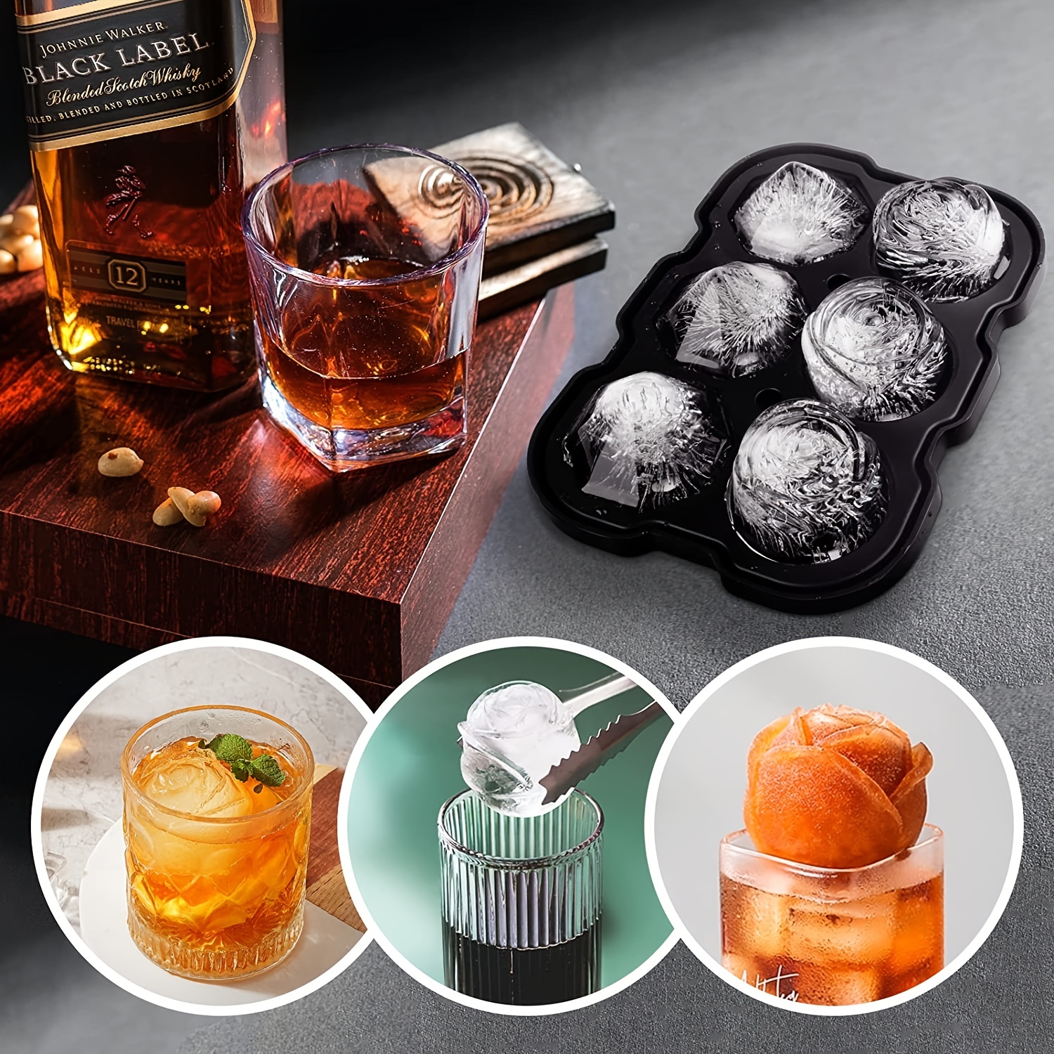 Diy Whiskey Ice Cube Maker - Creative Ice Cube Tray For Crafting Perfect  Drinks At Home - Temu