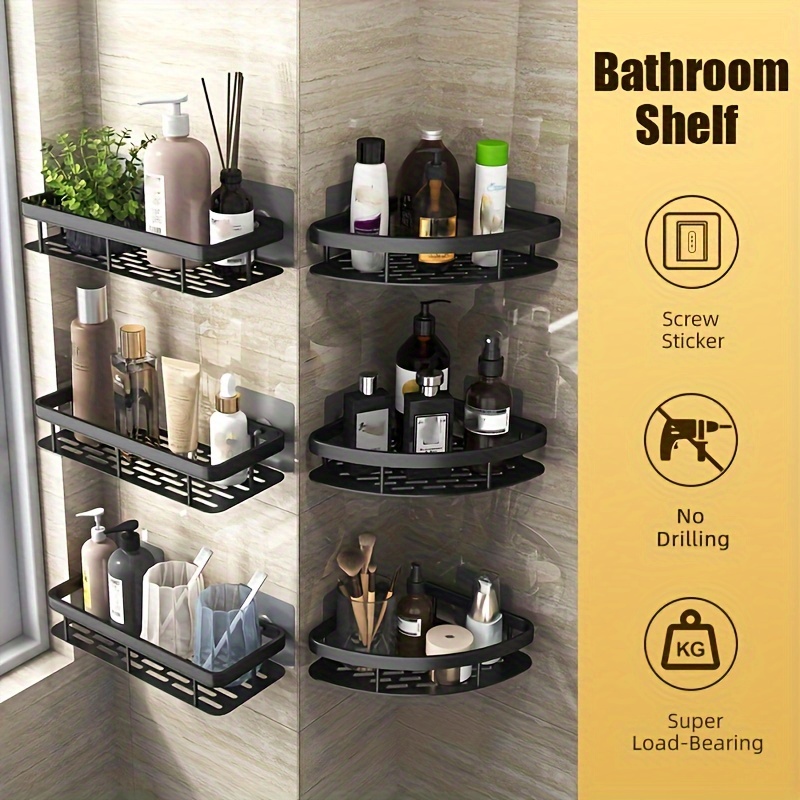 Bathroom wall mounted shower gel shampoo bottle holder wall super