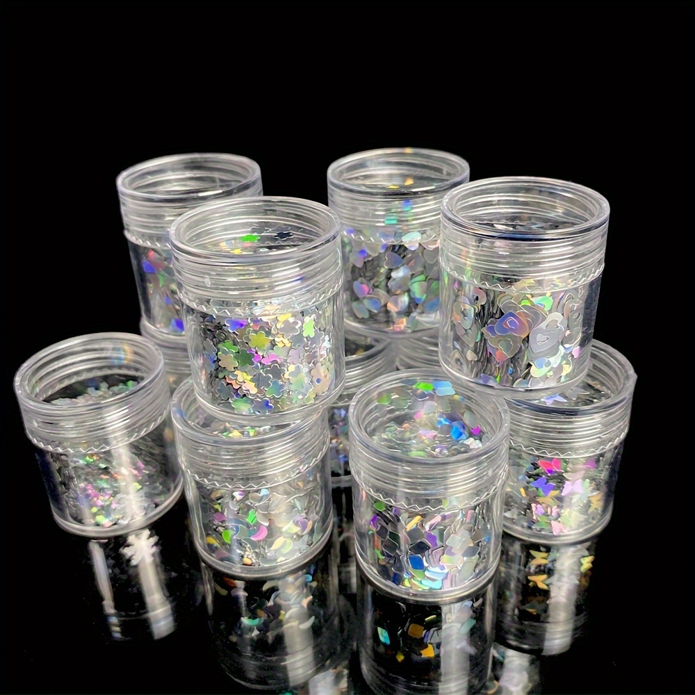 5 Grams Each Holographic Glitter Snowflake Butterfly - Temu