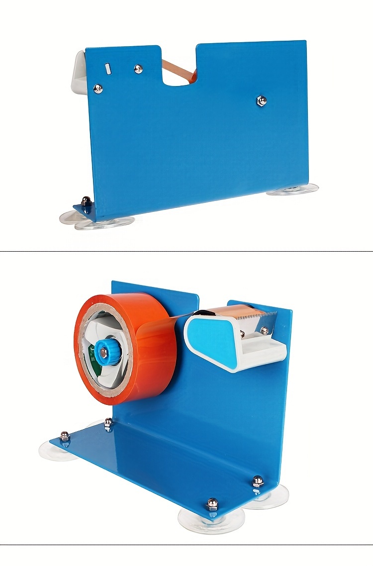 BuyWeek Dispensador de cinta de escritorio, mini dispensador de cinta  adhesiva, base de rollo de madera, soporte para cortador de cinta